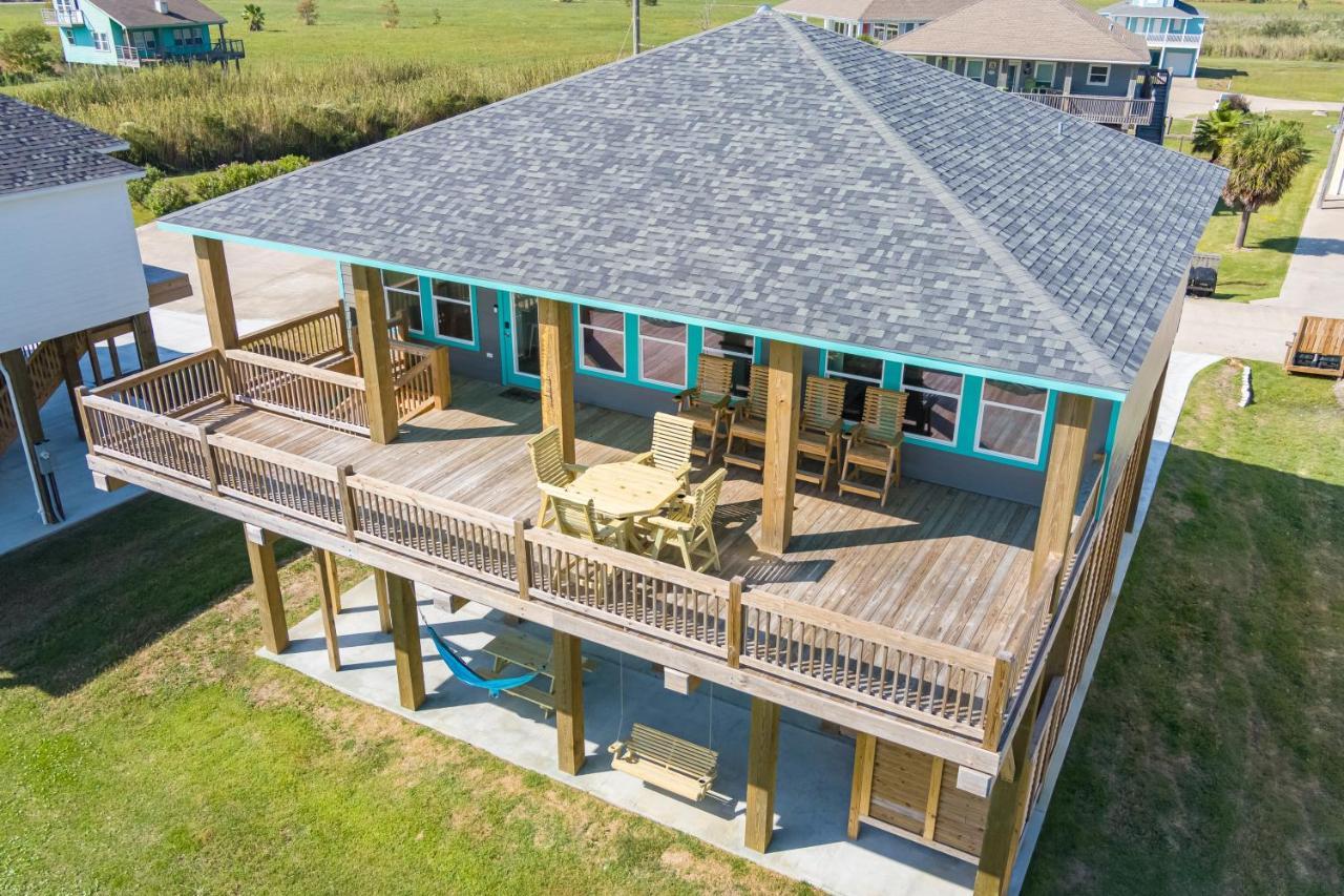 Stylish 4Br Crystal Beach Retreat Walk To Beach Bolivar Peninsula Kültér fotó