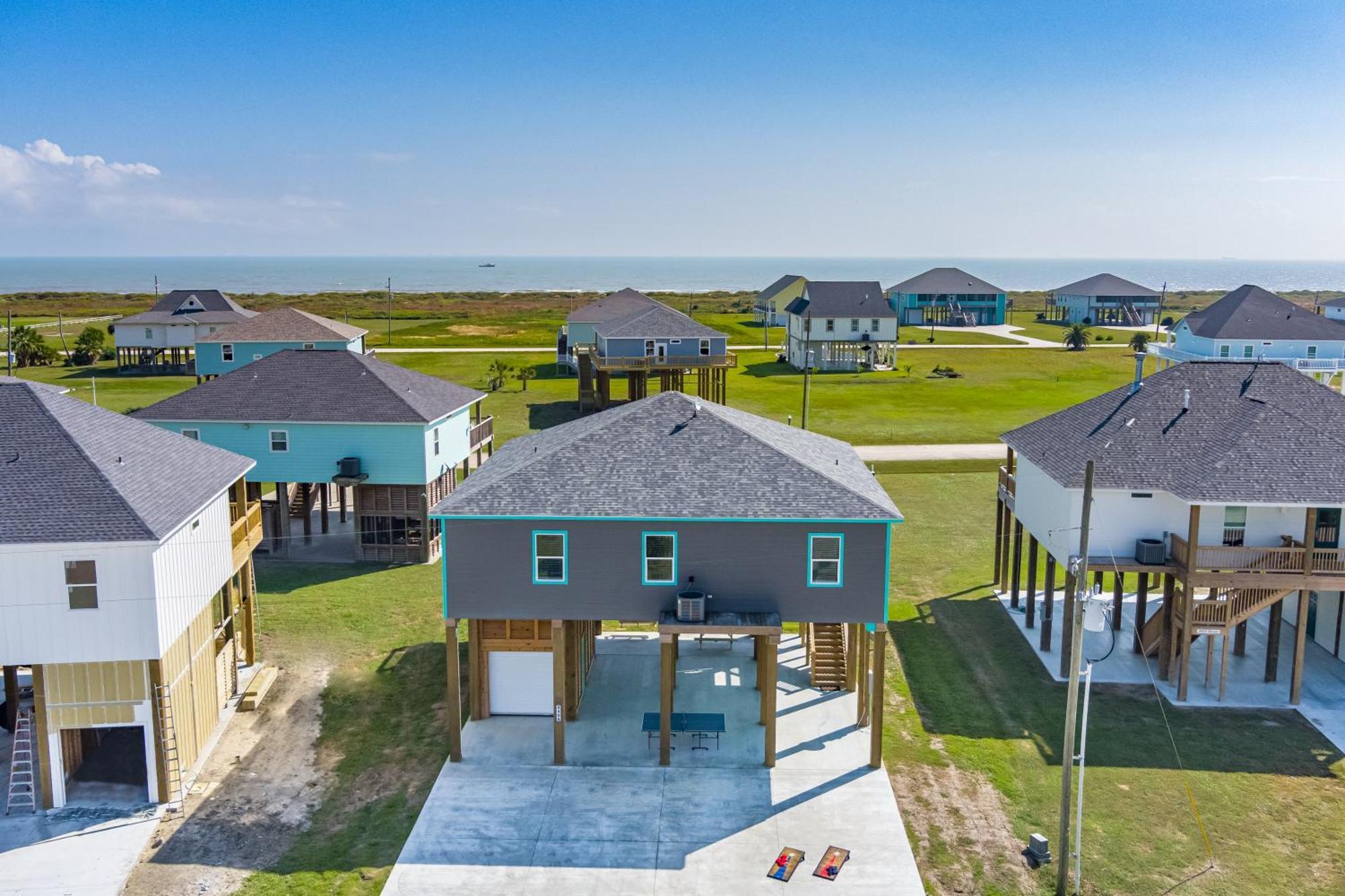 Stylish 4Br Crystal Beach Retreat Walk To Beach Bolivar Peninsula Kültér fotó